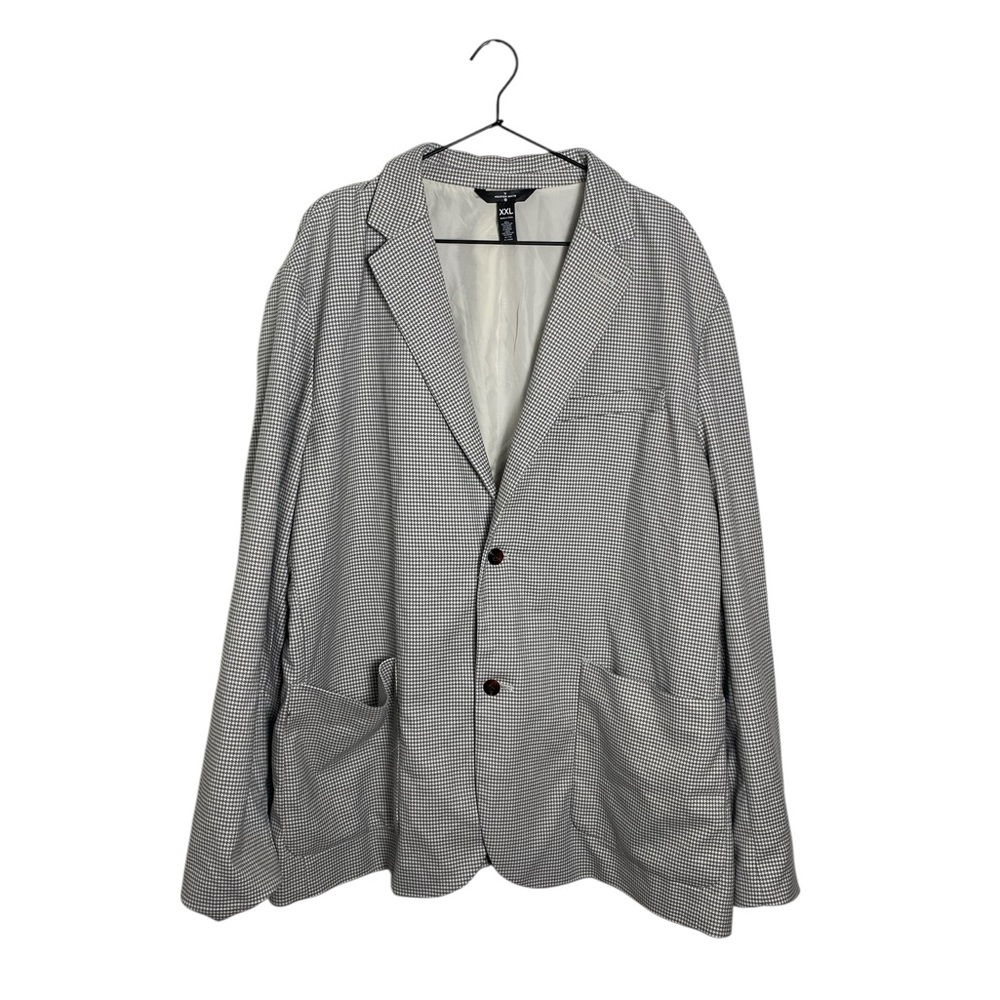 Houston White Gray Adult Houndstooth Casual Fit Blazer